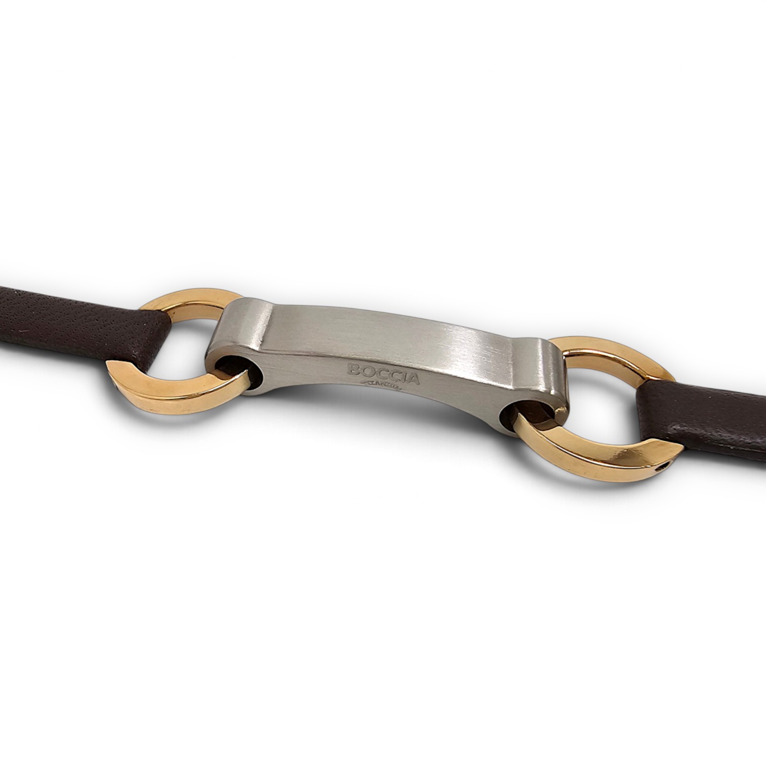 Boccia Titanium 0355-02 Bracelet 鈦金屬 / 鍍玫瑰金 / 真皮手鏈