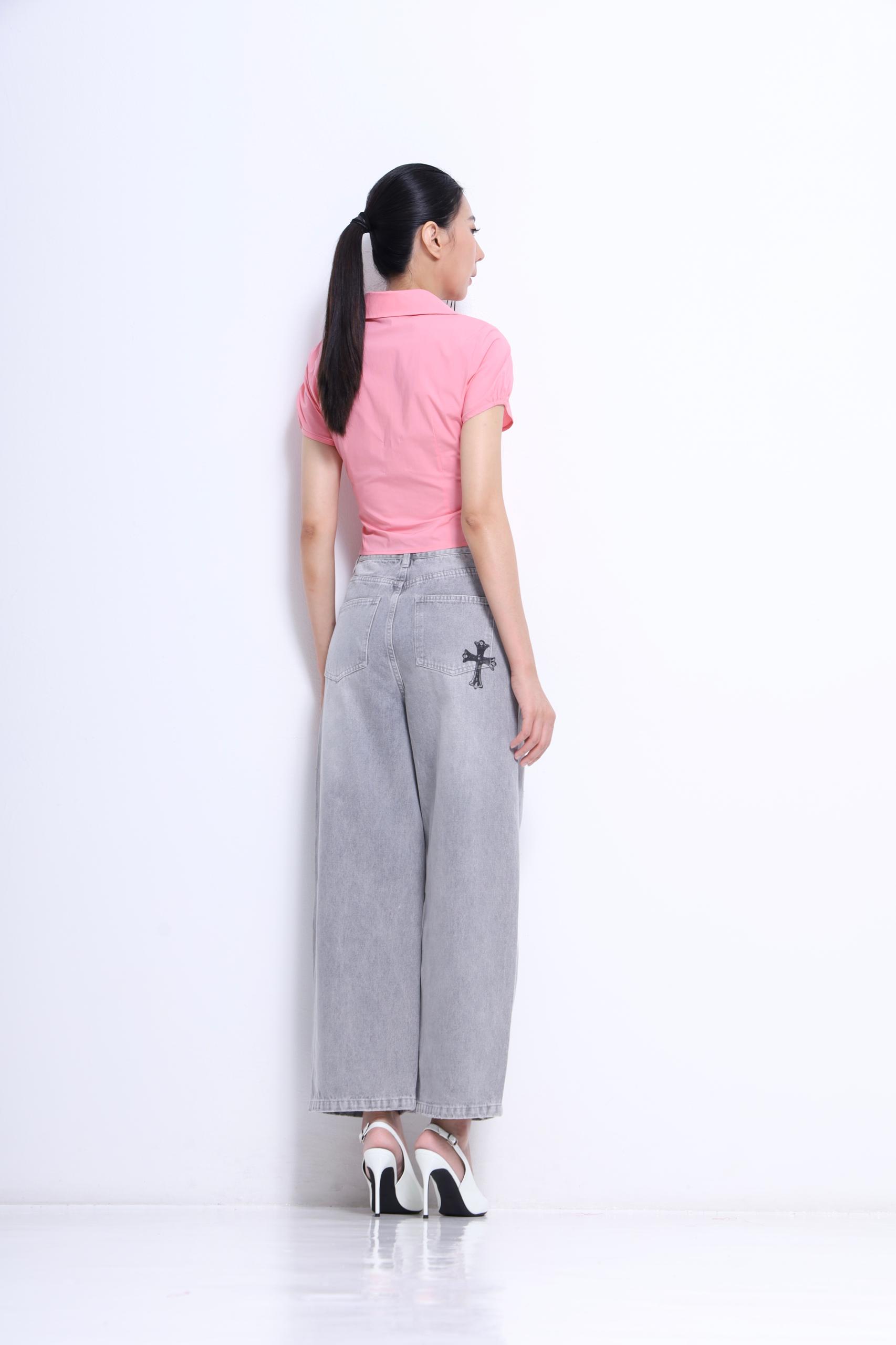 CP1679 CROSS LOGO INITIAL JEAN PANT