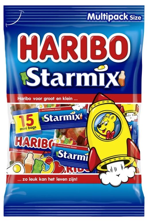 Haribo Starmix 迷你 熊仔 軟糖 -明星總動員 (藍色)(獨立包裝) 375g 