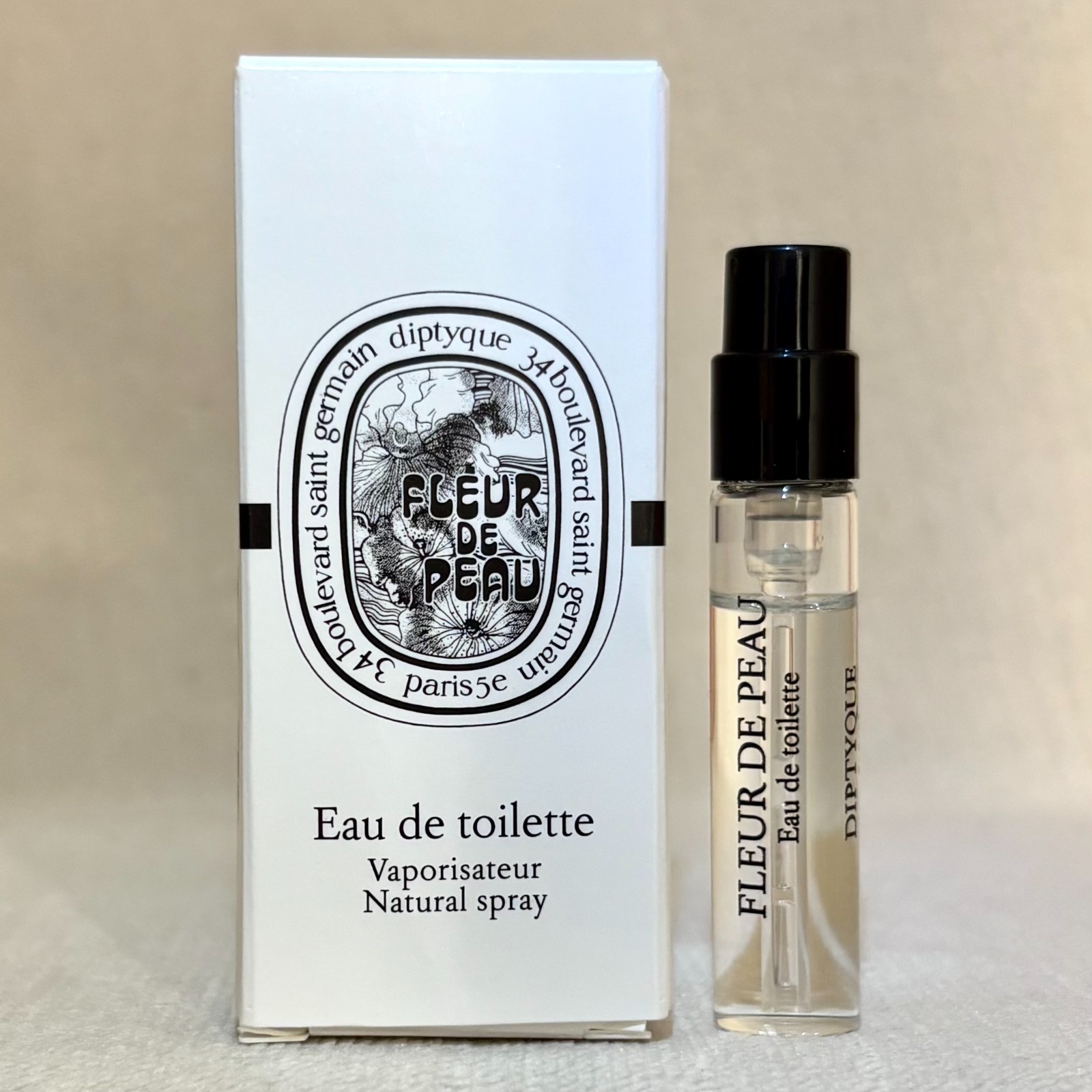 (現貨) DIPTYQUE Fleur De Peau 肌膚之花淡香水 旅行裝 2ml