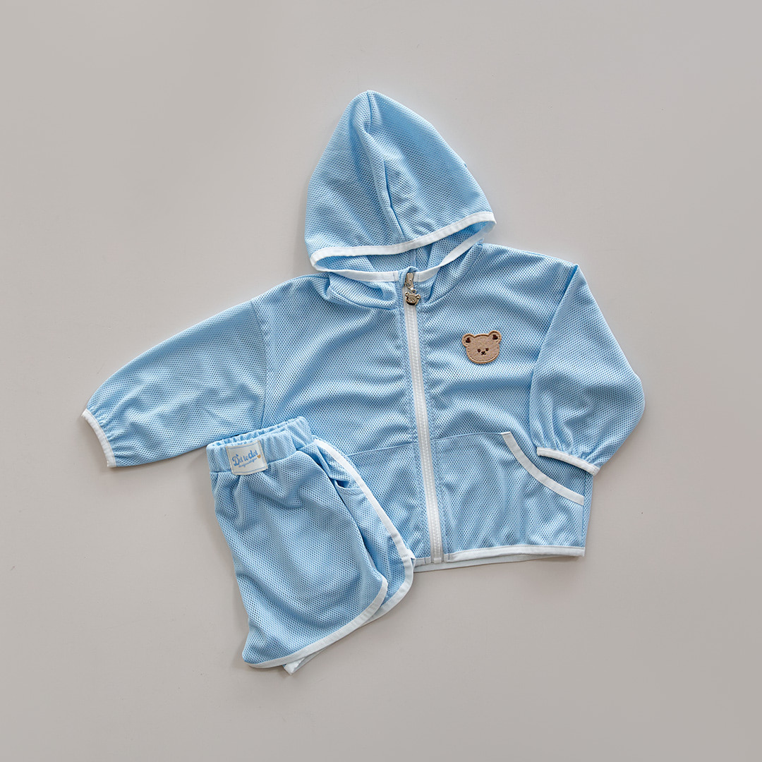 26S/S DTD夏日透清涼系列-彩色包邊拉鍊上下套裝