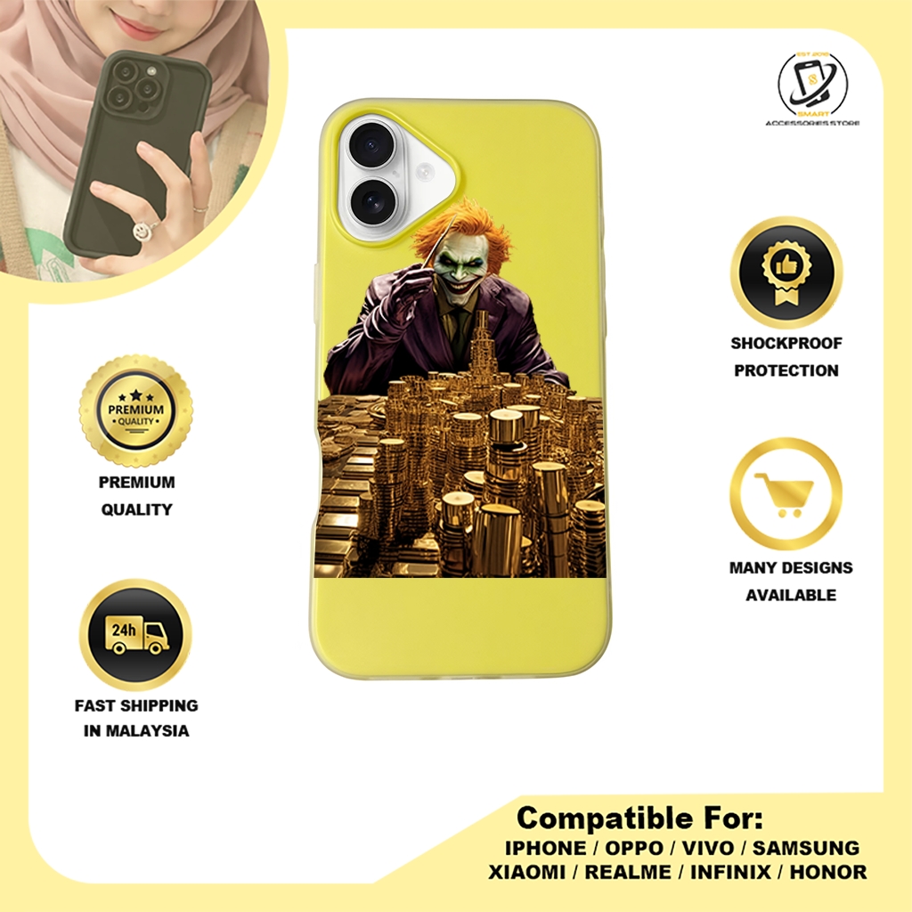 JELLY CASE PHONE FOR IPHONE - DESIGN JOKER B