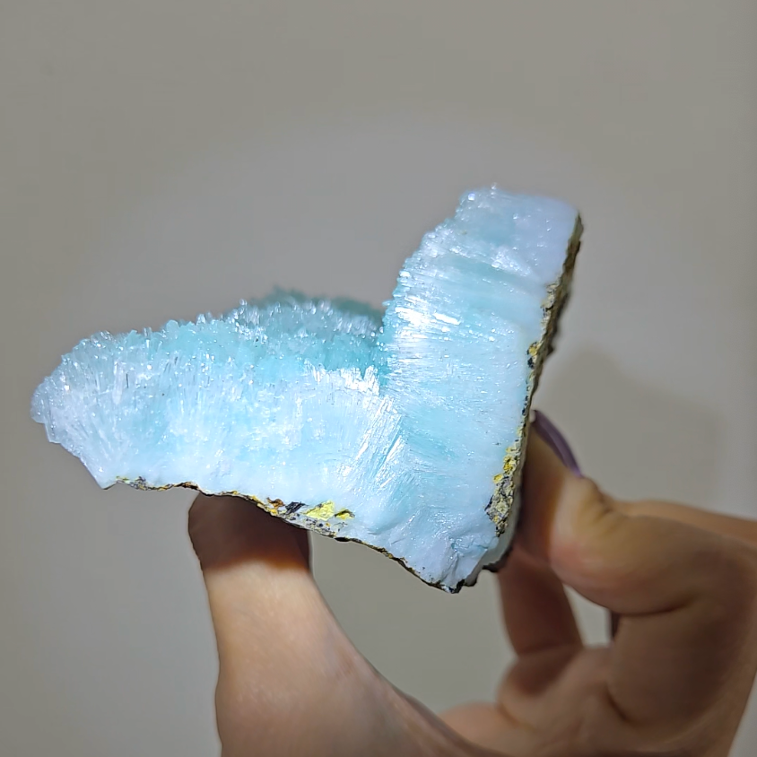 Blue aragonite needle cluster - AR50