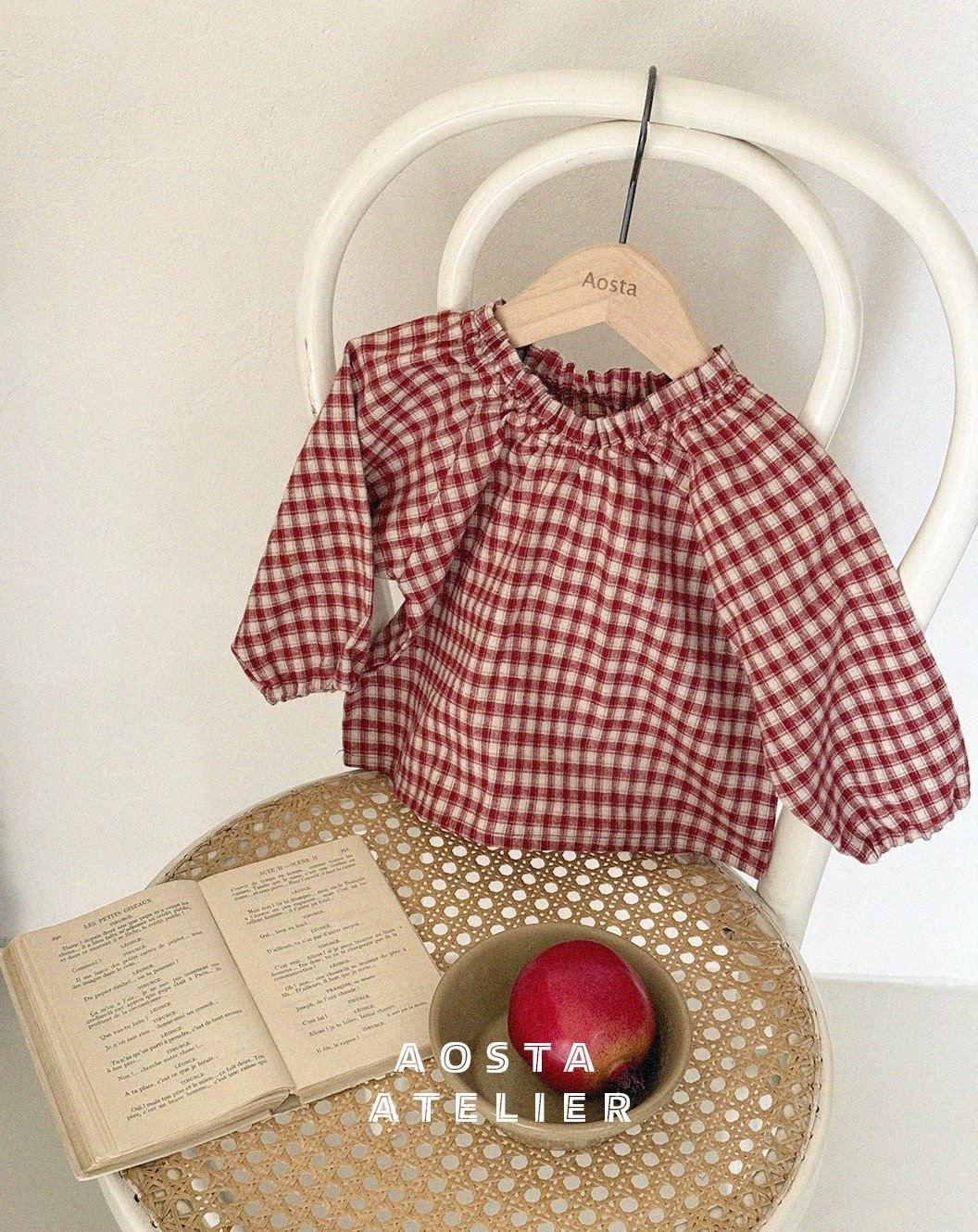 Aosta | Check shirt (Red XL90-100)