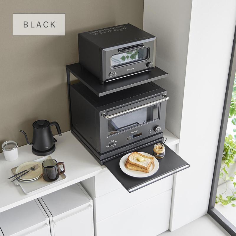 🔥🔥【日本直送《TOWER》雙層廚房電器架（附滑動工作台）】