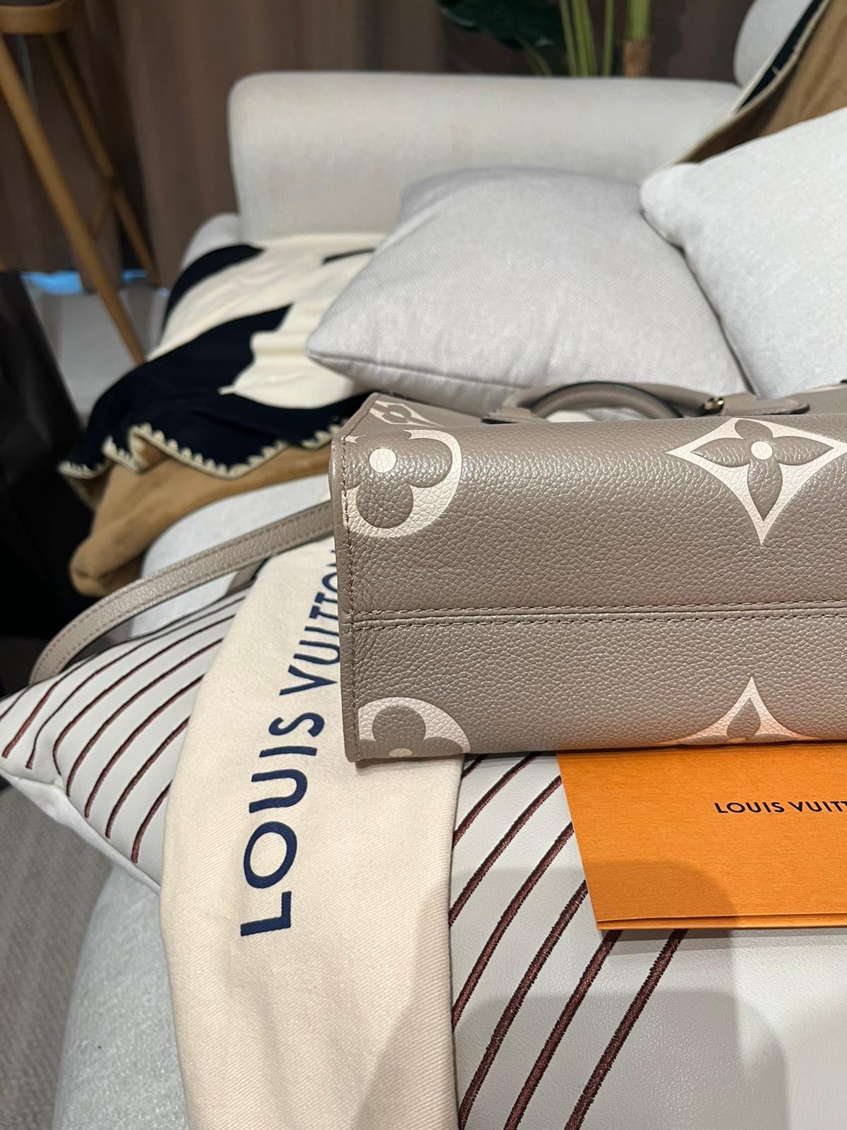 Lv OnTheGo pm M45779 Empreinte Calfskin 牛皮 100%Authentic, 98%New ✅NFC✅收據✅Dust bag✅Box