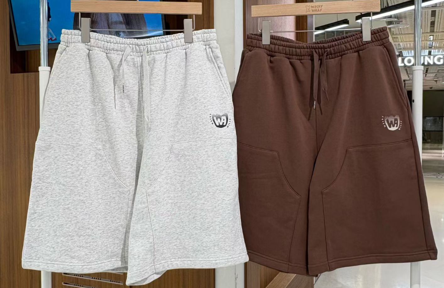 🌱​WACKY WILLY🌱 小黃人短褲 韓國連綫折扣💛 花灰/啡 S-xl