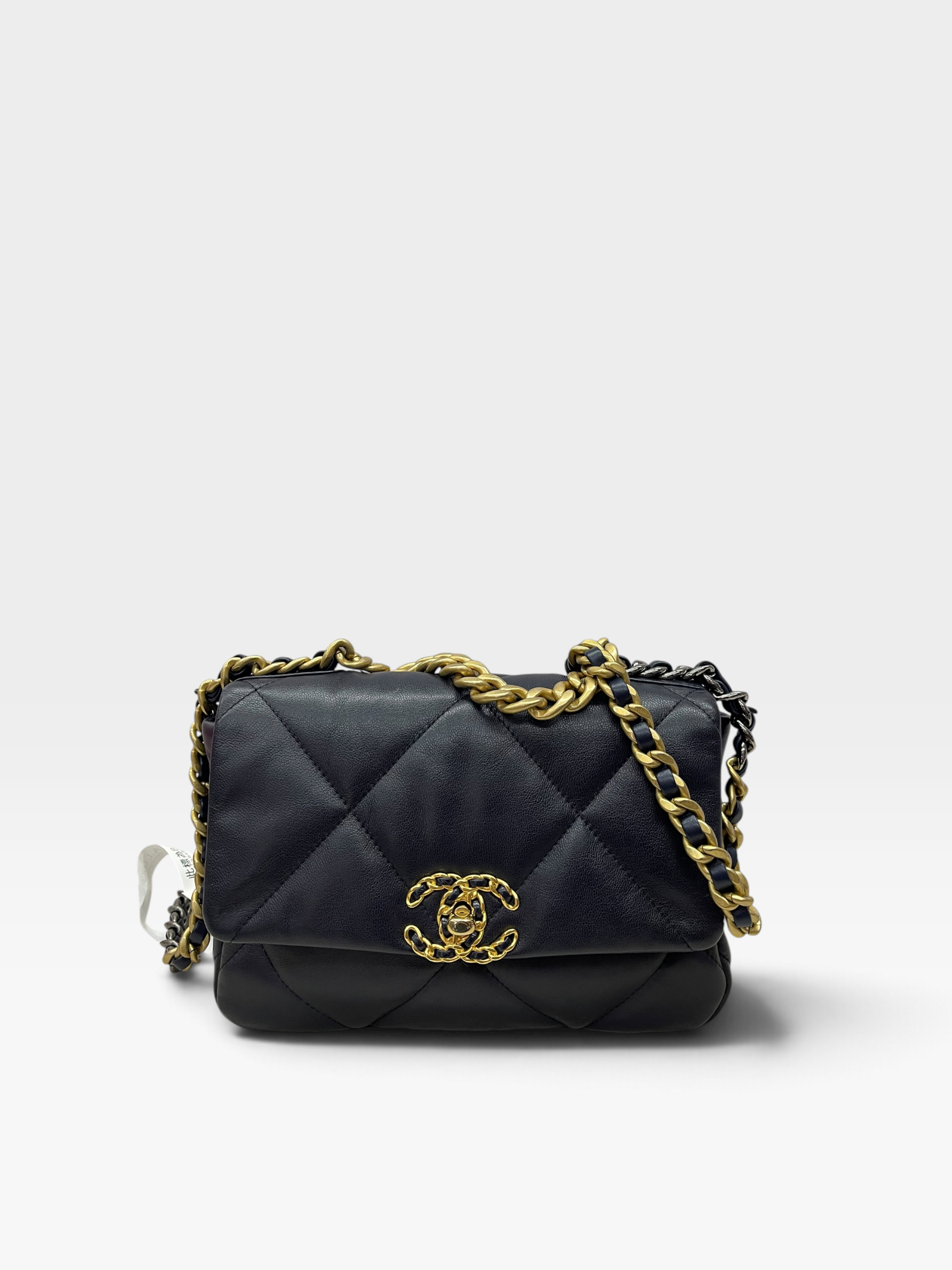 Pre-Owned CHANEL C19 Bag Navy Blue / Product Code: 092701