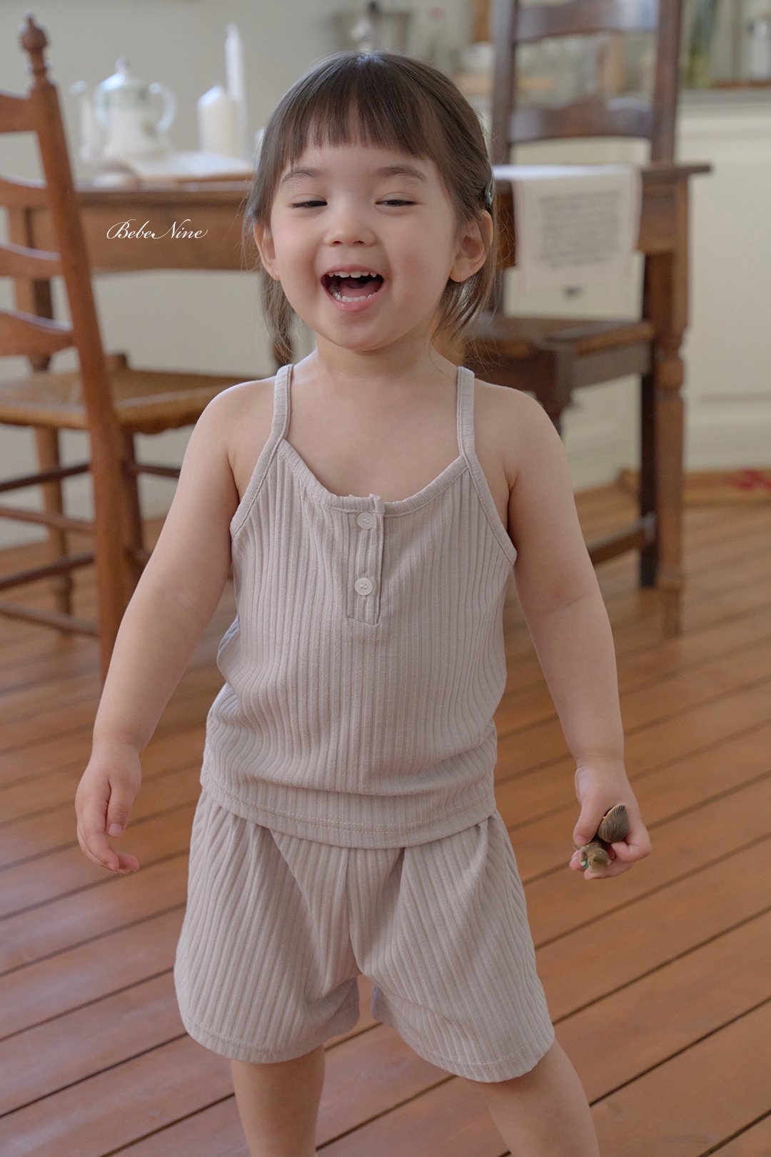 ☀️預訂 韓國直送☀️🇰🇷Bebenine三色簡約羅紋背心短褲上下套裝