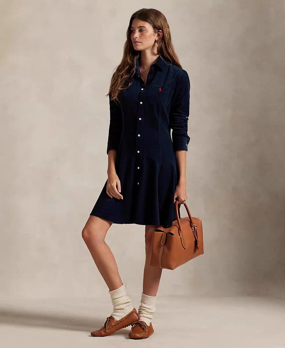 Polo Ralph Lauren 燈芯絨恤衫連身裙