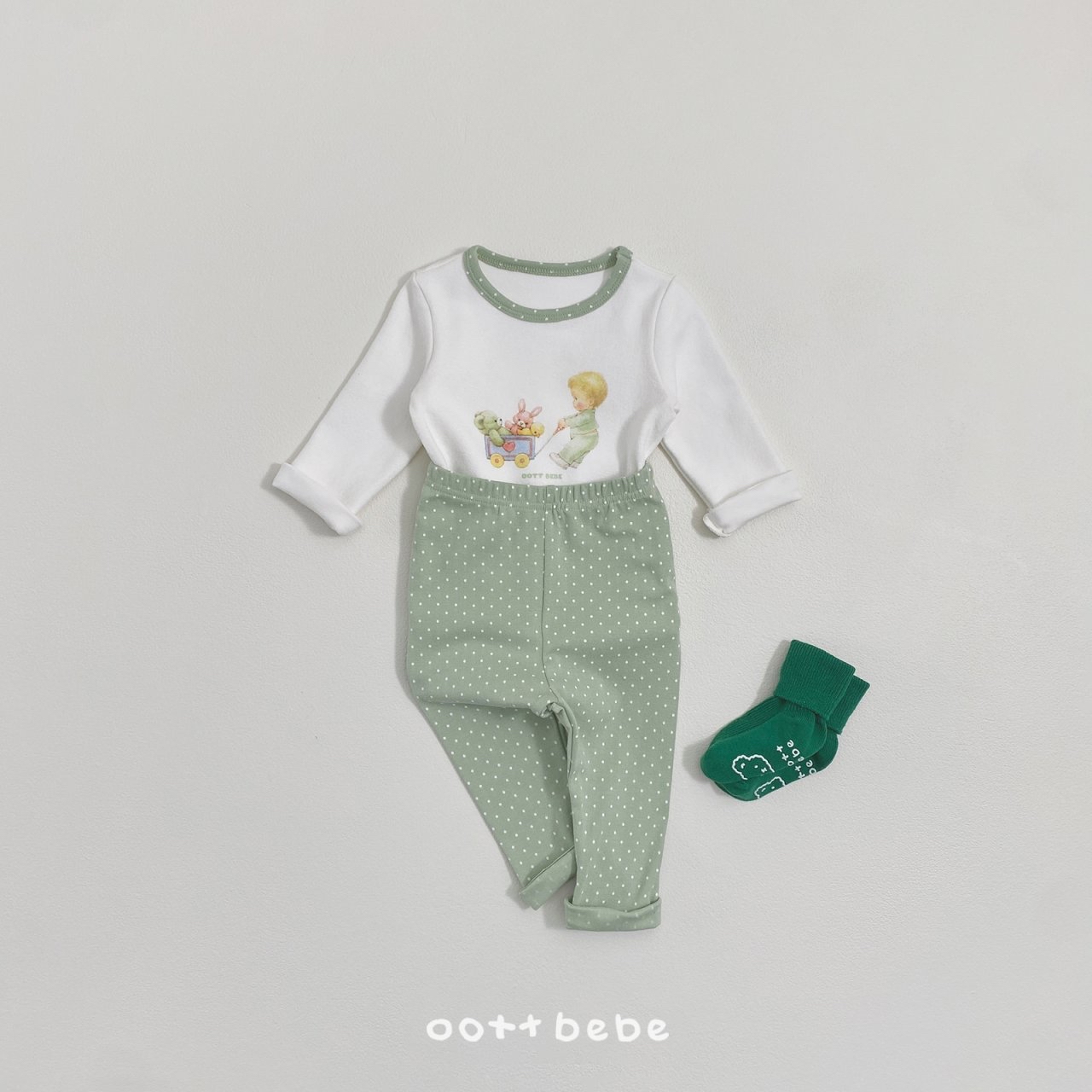 OOTT | 冬季Homewear set(Mint/Navy XL110-120)