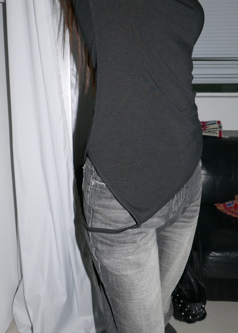 Asymmetric Cutout Off-Shoulder Top