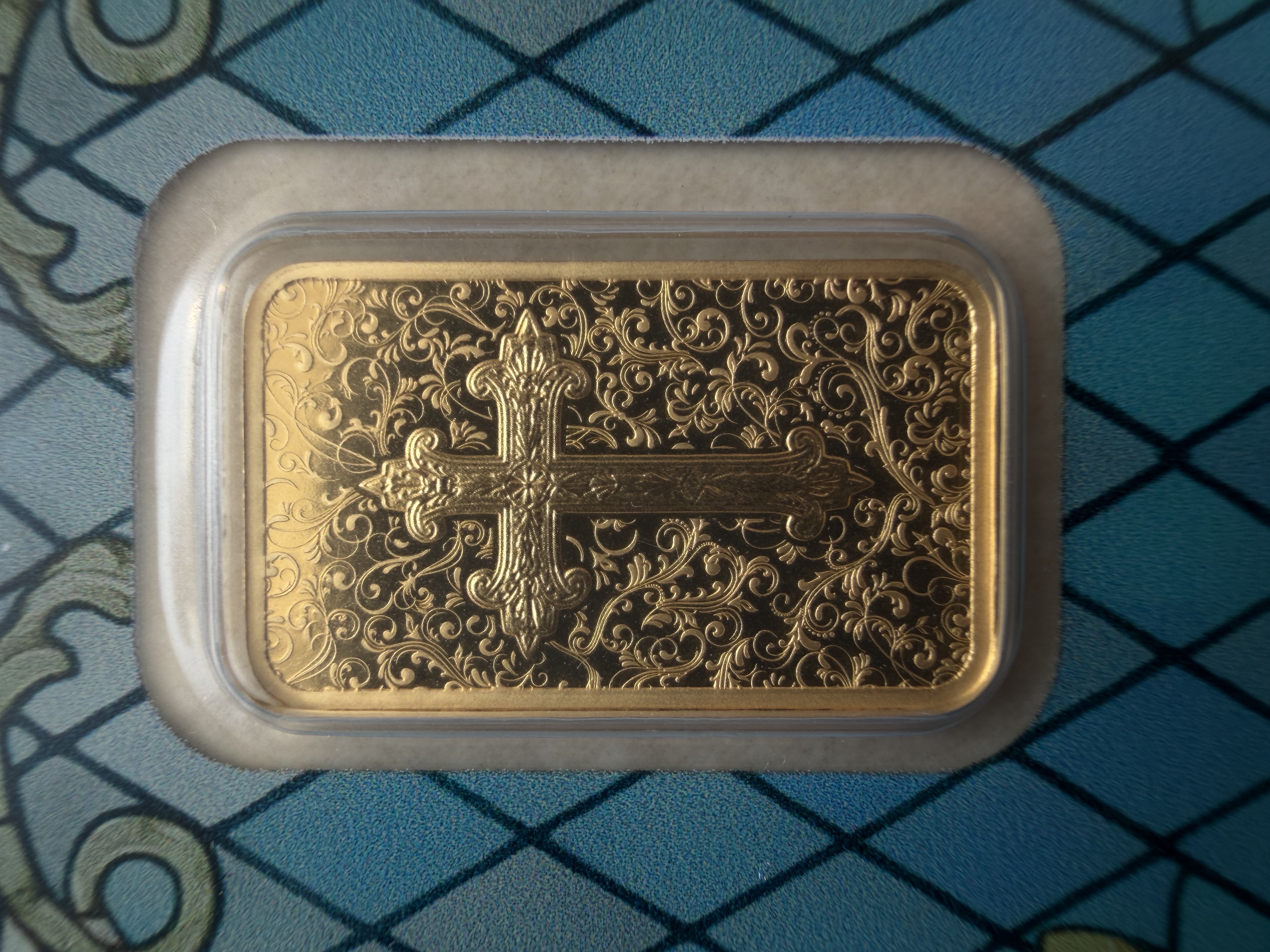 (SN 693) PAMP Cross Christianity 5g 🇨🇭Swiss Fine Gold Bar 999.9 十字基督