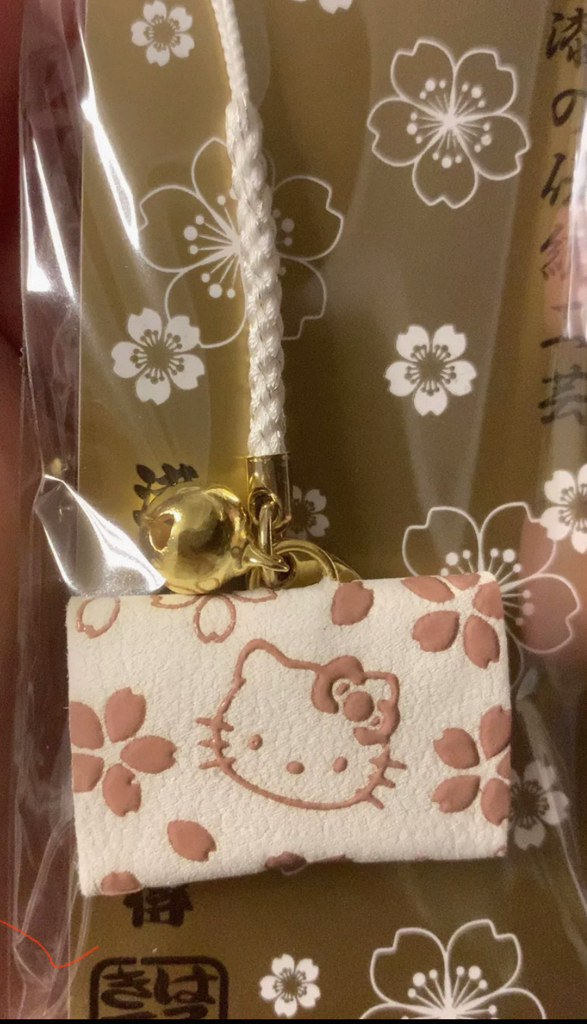 日本神社淺草寺 前川印傳 Hello kitty御守