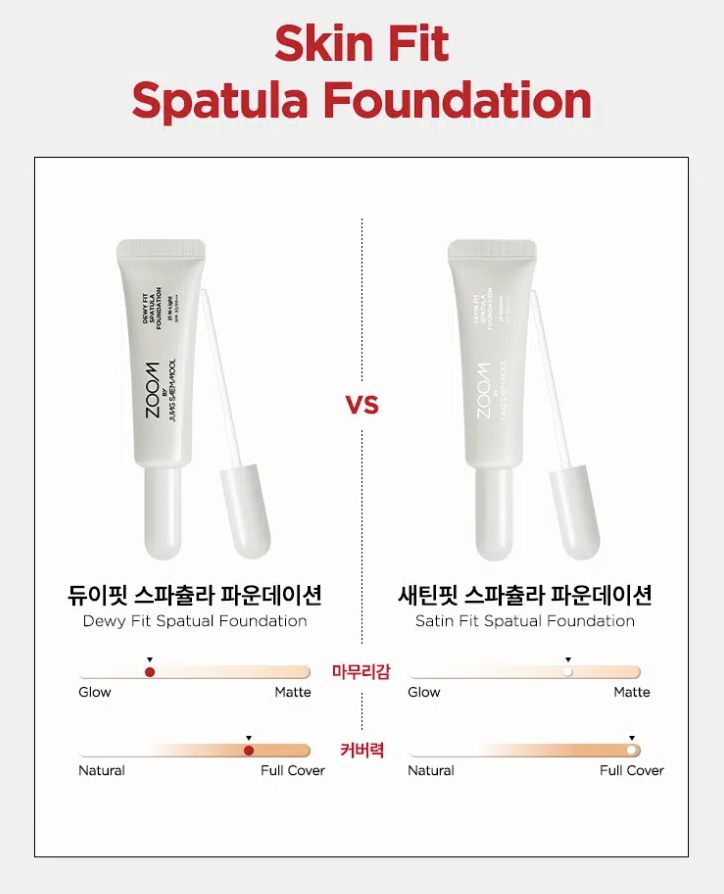 話題之作｜韓國 大創 X 鄭瑄茉 ZOOM by JUNGSAEMMOOL 系列 無瑕刮刀粉底液  水光 / 霧面