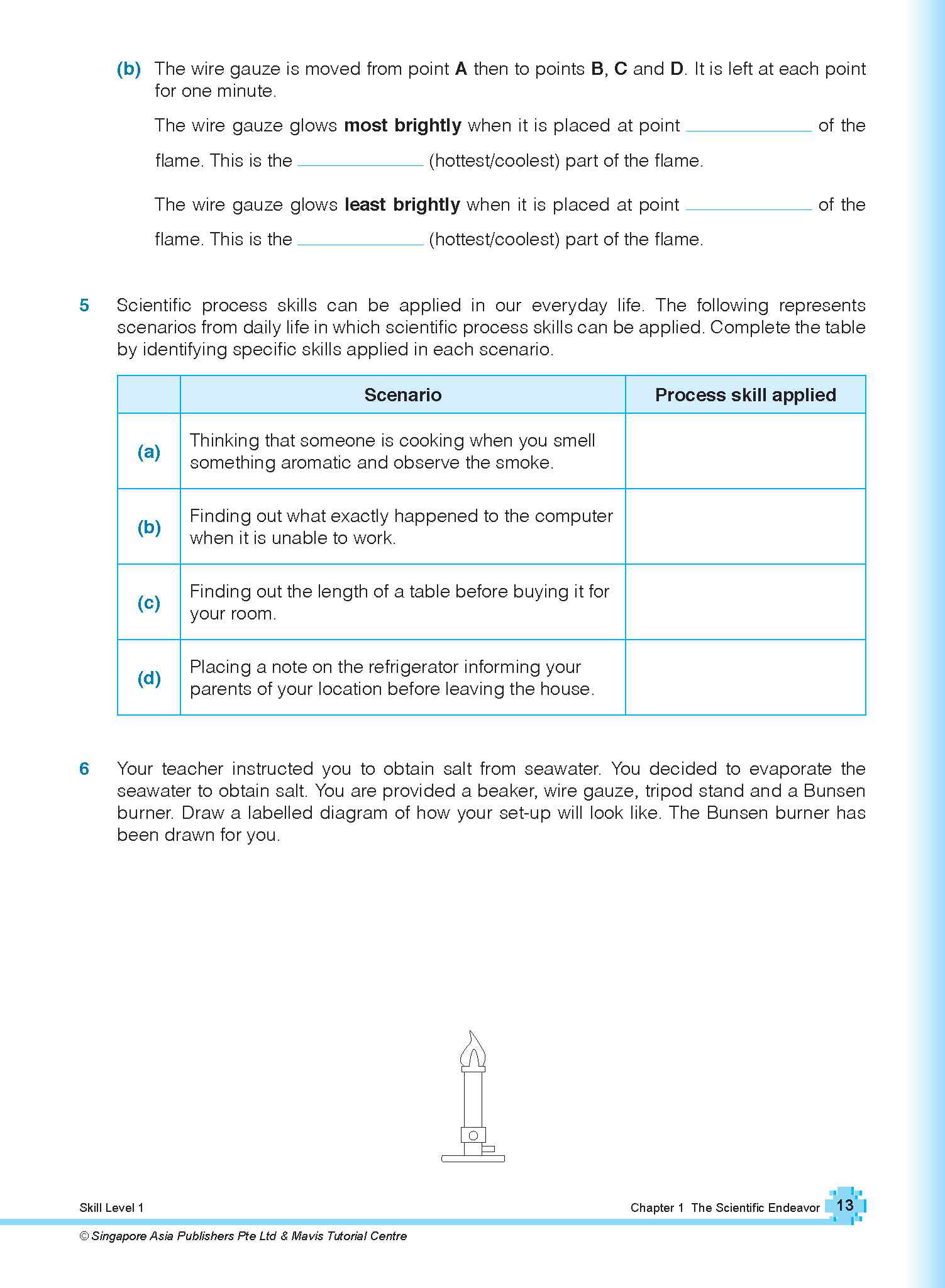 Secondary 1 Science Topical Course Assessment for G3 and IP