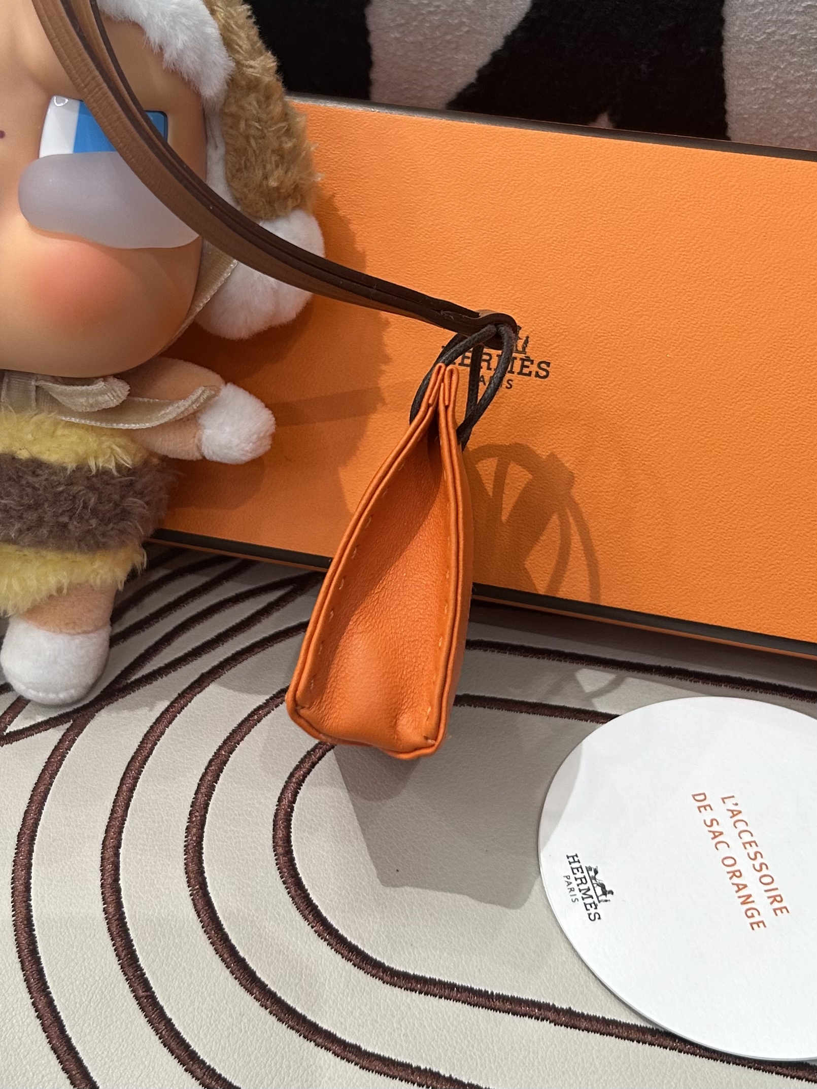 未使用品 Hermes shopping bag charm 100%Authentic,UNUSED未使用品 ✅box 