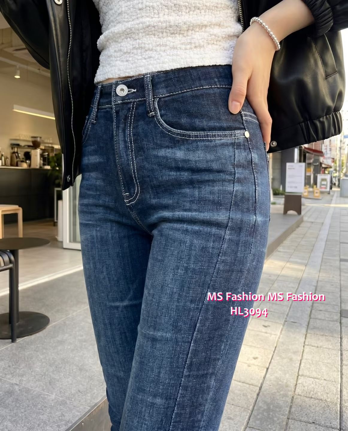 HL3094 韓國🌼Howluk深藍slimcut牛