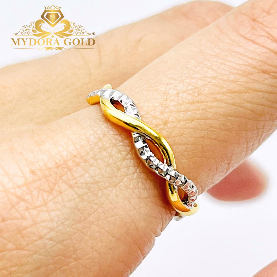 MYDORA Cincin Cross Wave Minimalist (5G) l EMAS 916/22K