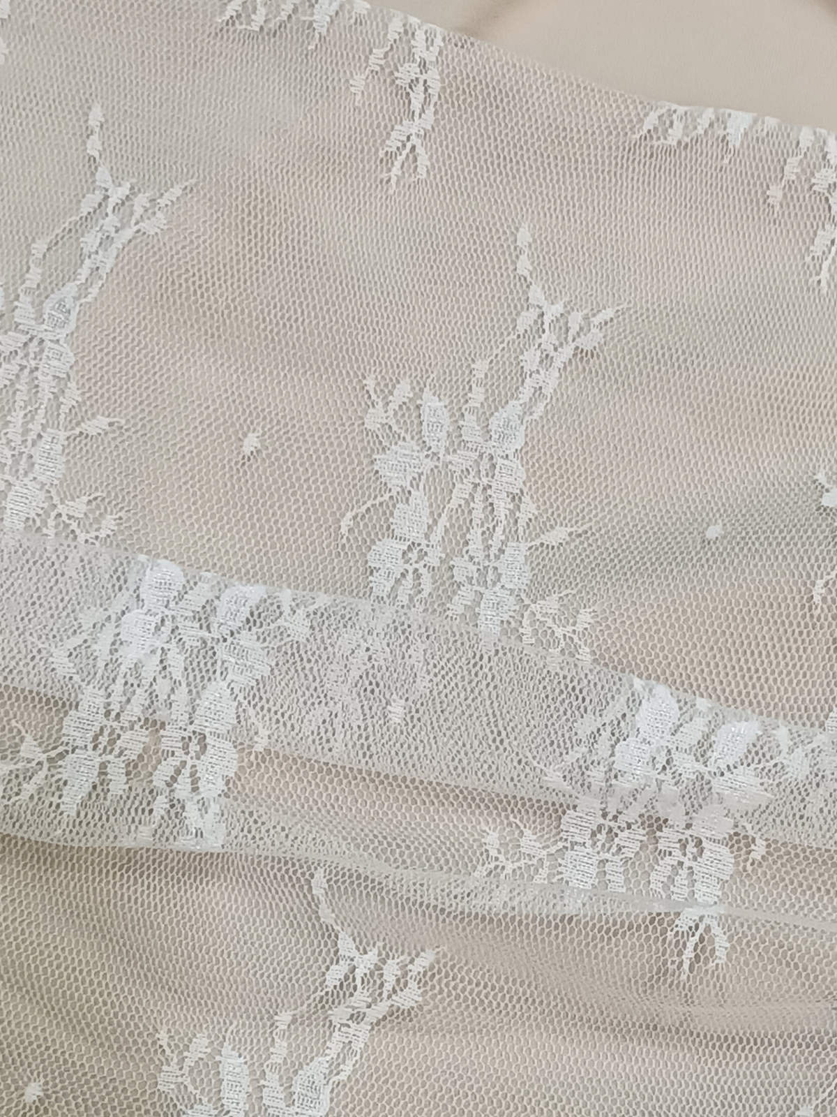 Luxe Lace Mesh Blouse Top M211