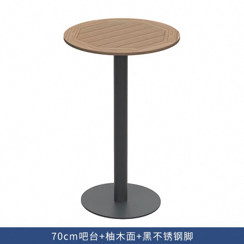 戶外吧檯椅三件套 鋁合金餐廳酒吧露台高腳桌椅 花園庭院吧檯餐椅 Chair