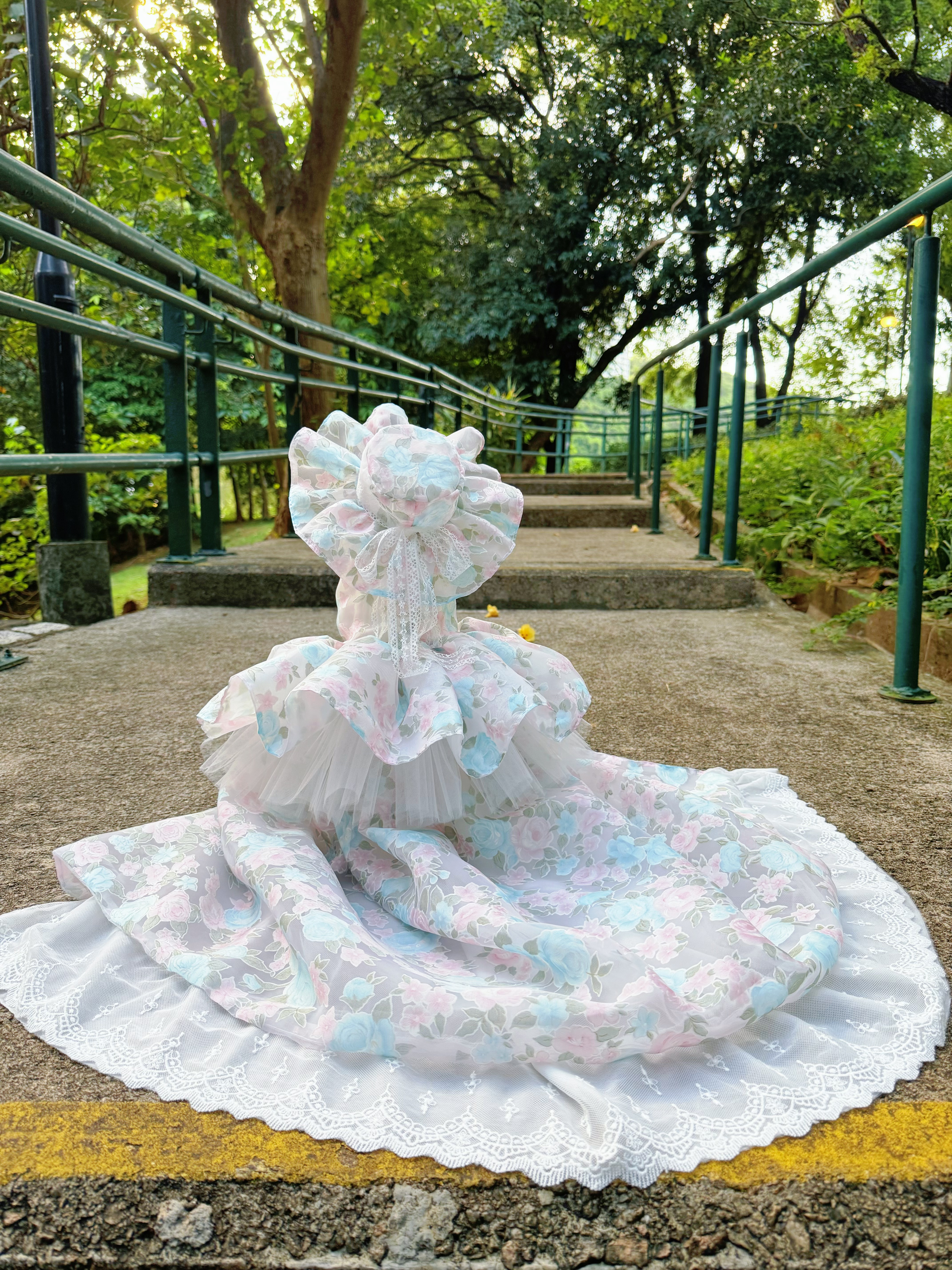 原創設計 夏日裏的薔薇 小禮服