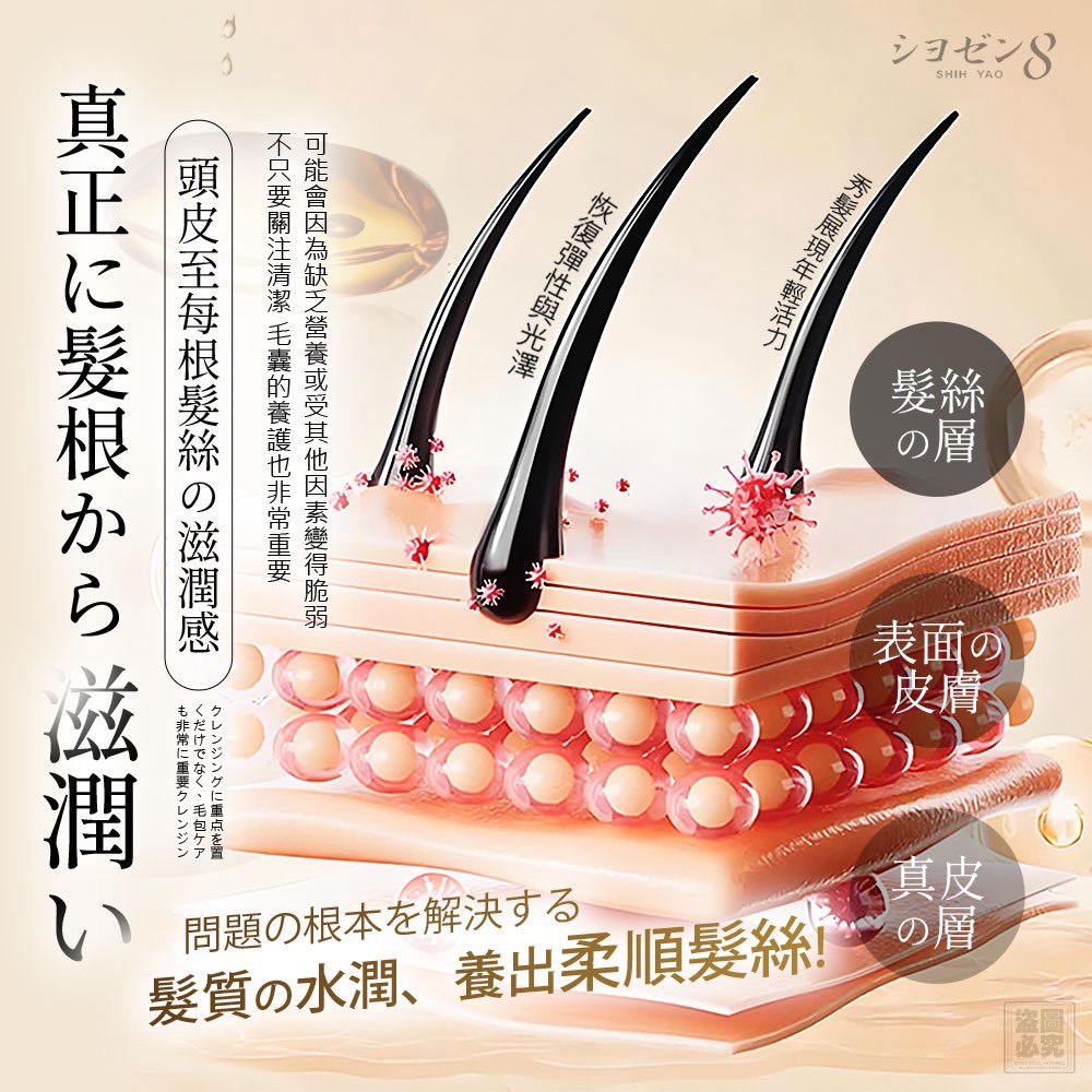 日本 シヨゼン8 頭皮煥活精華調理滾珠 20ml