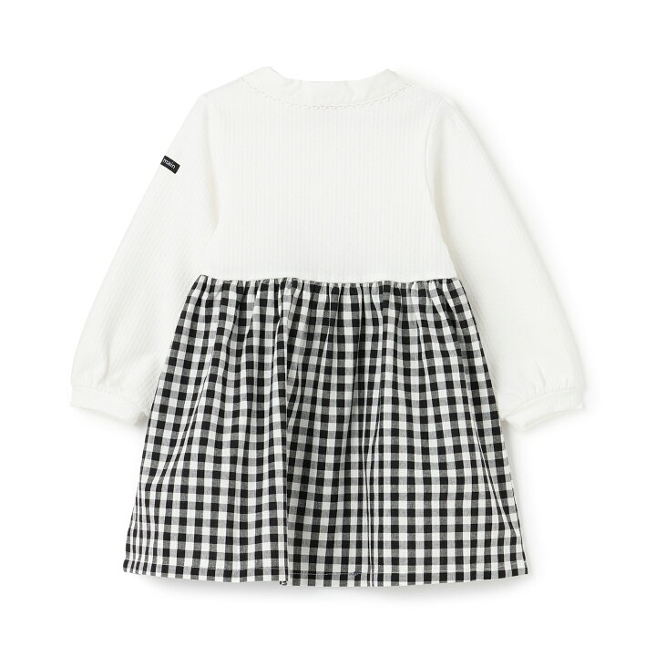 🇯🇵預訂 日本直送🇯🇵 Petit Main x Chiikawa系列兩色人物刺繡貼花拼接翻領長袖連身裙