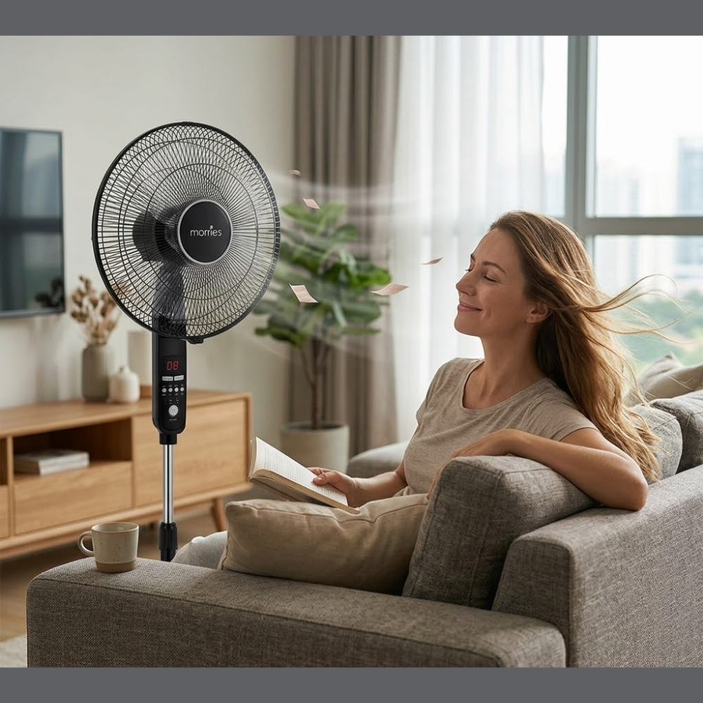 Morries BLDC Remote Stand Fan MS-8818DCSFR URu