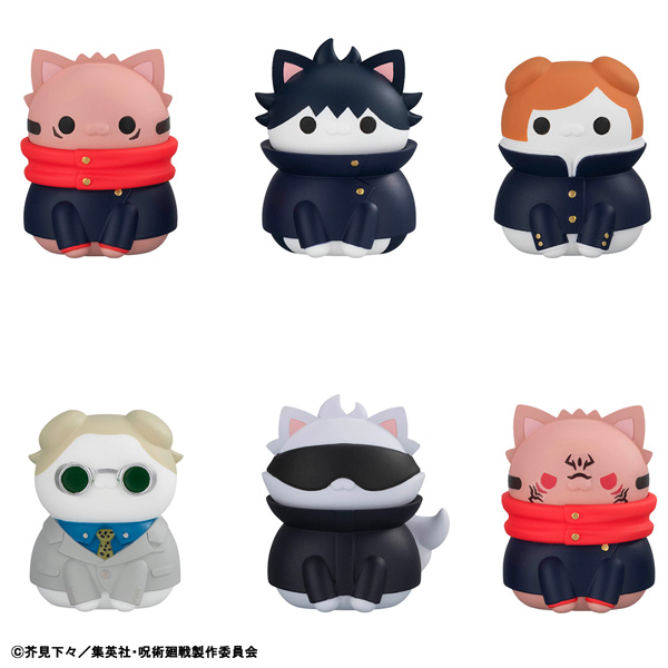 (預訂訂金 $100) (總價 $371) MegaHouse MEGA CAT PROJECT 咒術迴戰 呪術廻戦 呪術喵! 澀谷事變 (1套6款) (再版) (行版) Jujutsu Nyanko