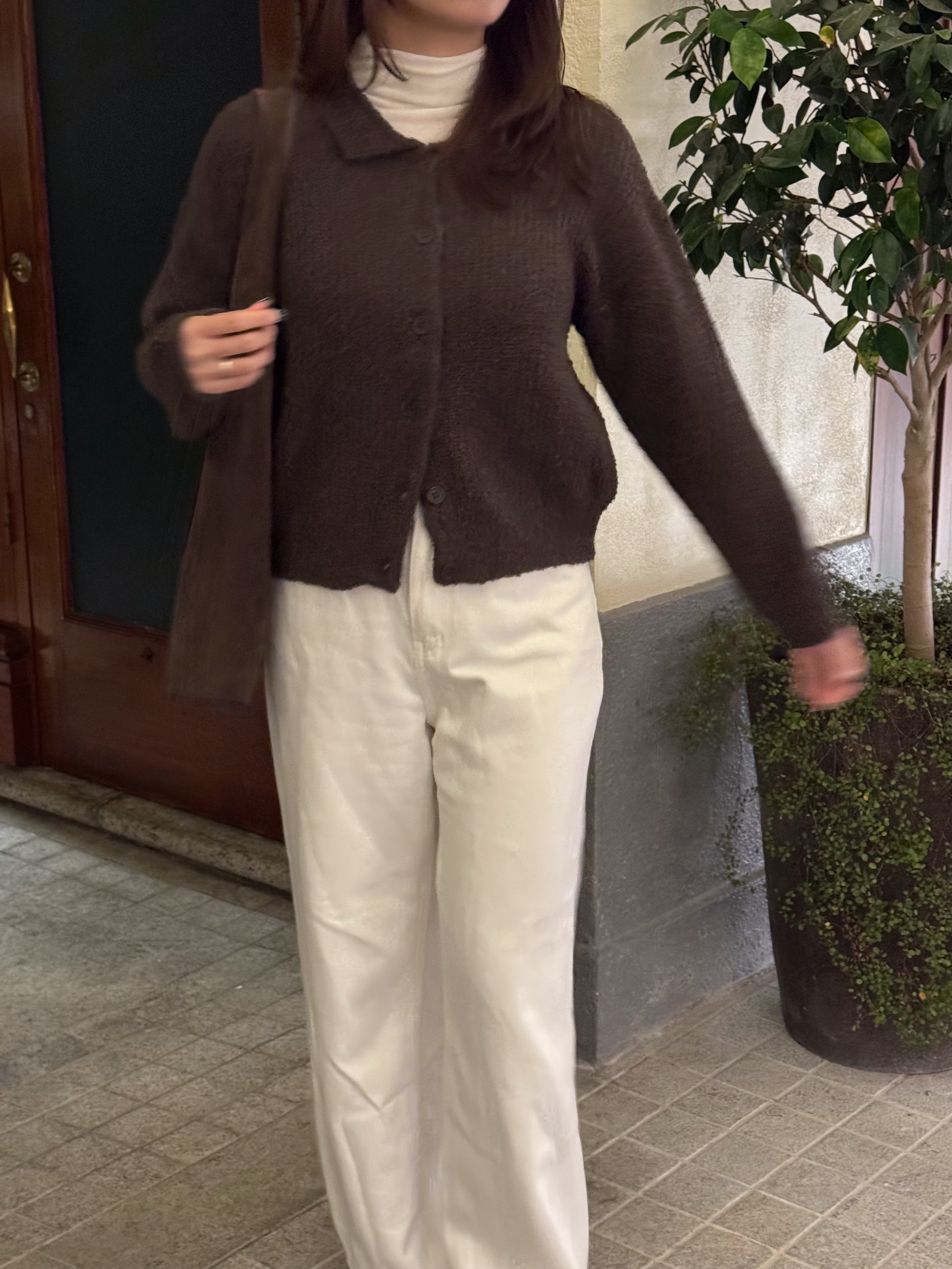 [超舒適不拮肉!]毛巾圈圈針織開鈕長袖上衣(四色入)