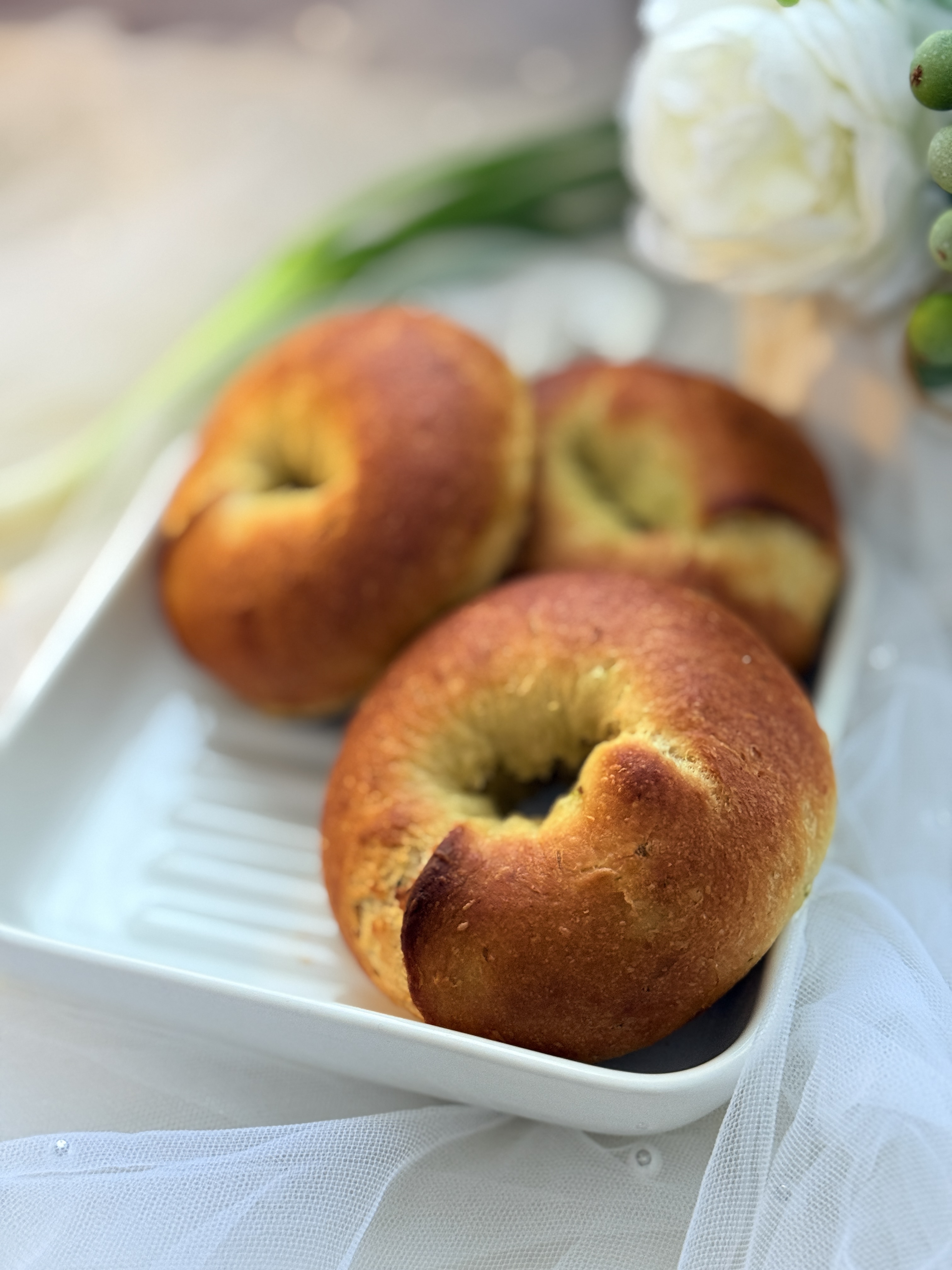 純素韓式香蔥大貝果 (100g)