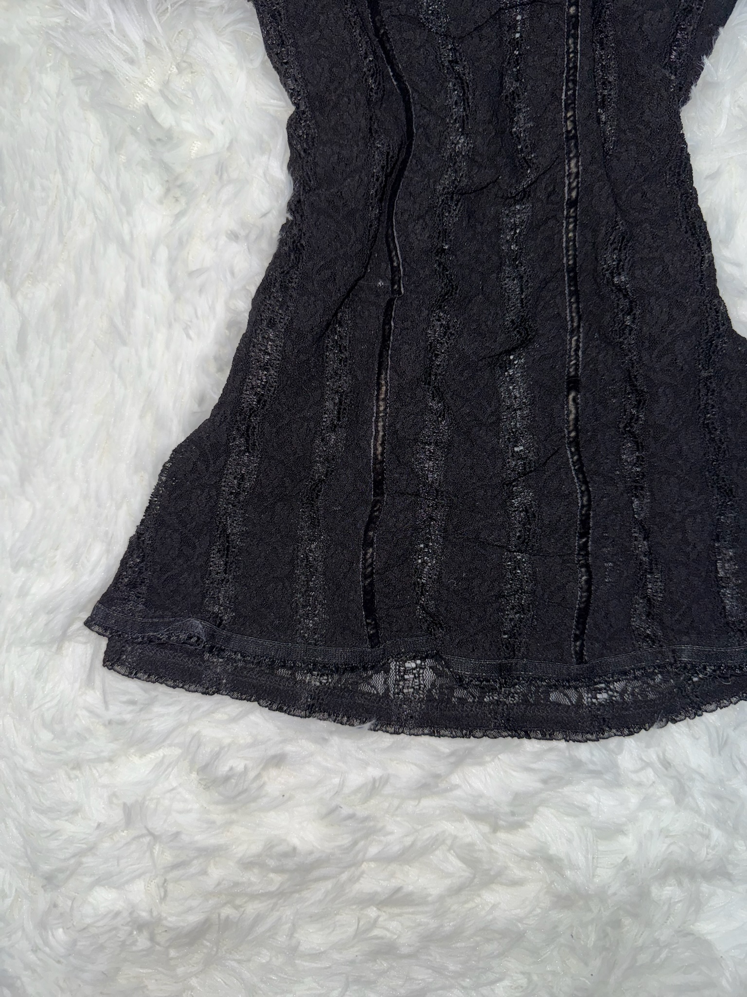 Square Neck Puff Sleeve Lace Top