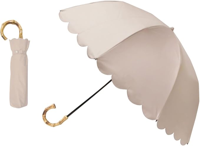 日本 Pink Trick 扇形兩節摺疊傘（晴雨兼用）