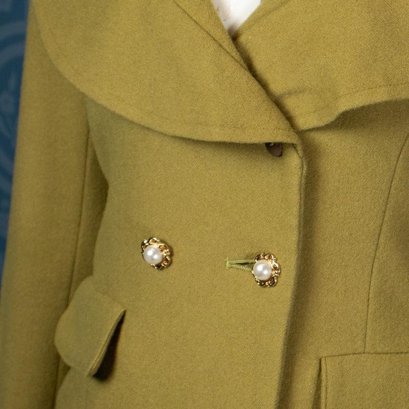 Vintage Made in Japan Elegant Lily Pad Collar Wollen Jacket(MU013)