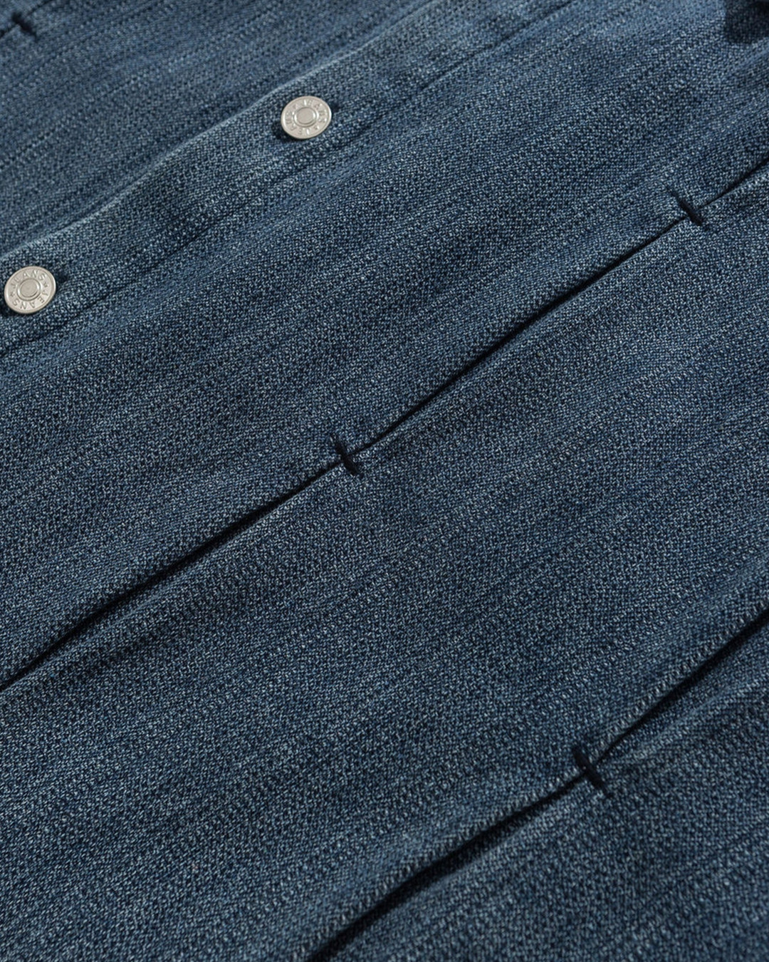 W0315復古打褶設計牛仔恤衫