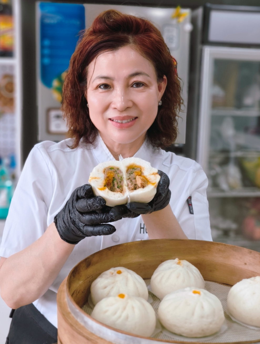 香菇咸蛋黄肉包