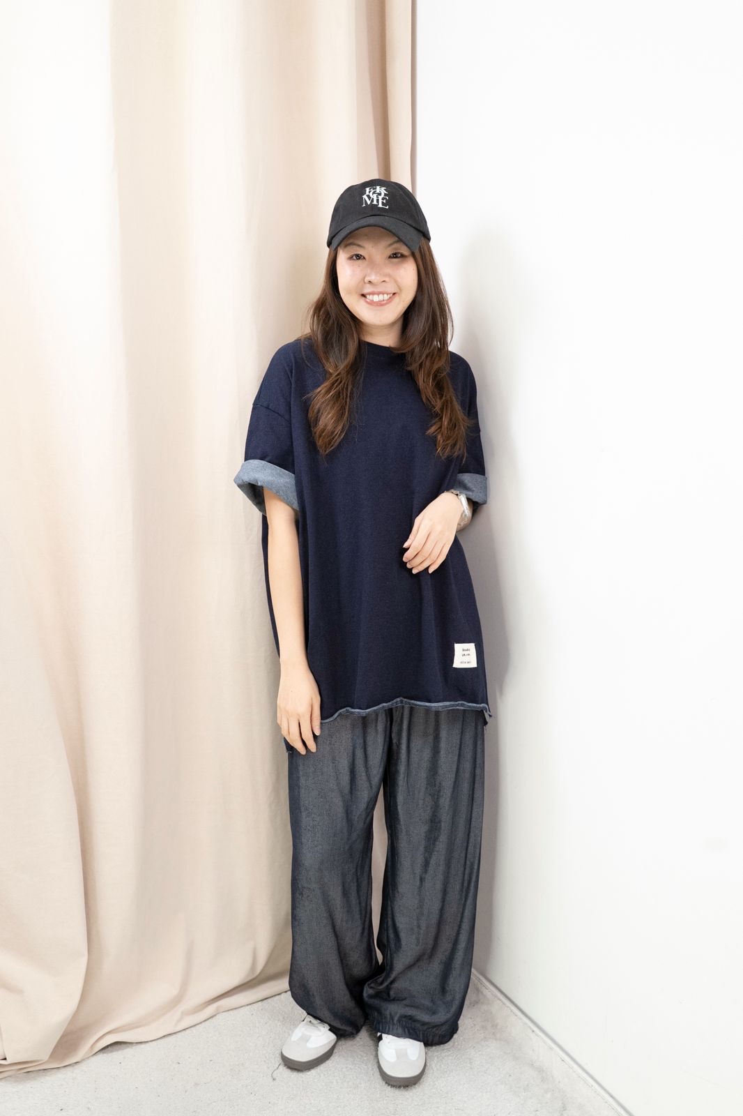 Oversize 牛仔Top（牛仔藍色）