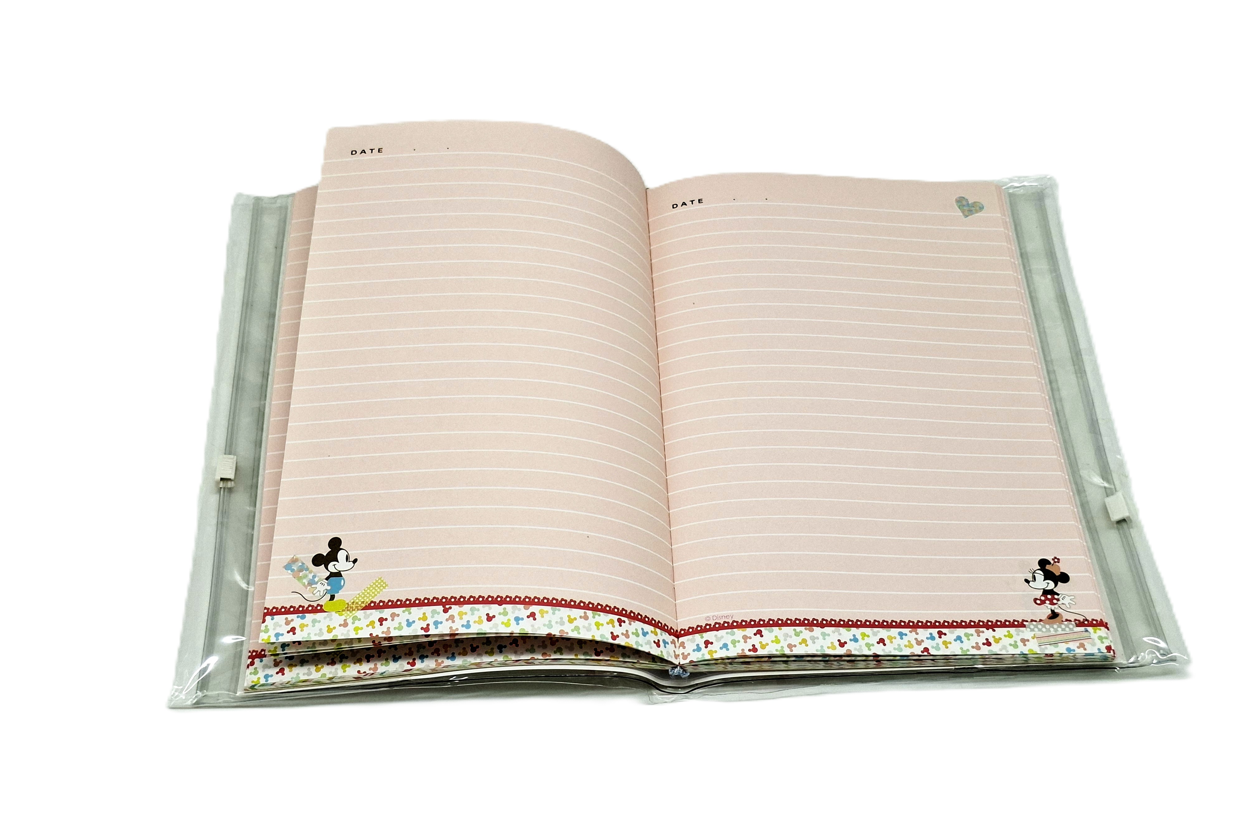 A5雙夾鏈收納筆記 Mickey And Minnie Mouse   (DPNA-25016B)