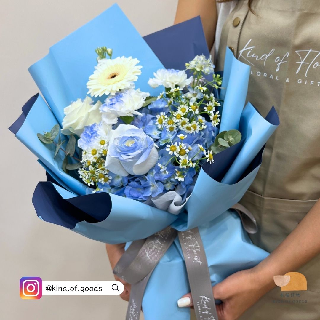 繡球非洲菊花束