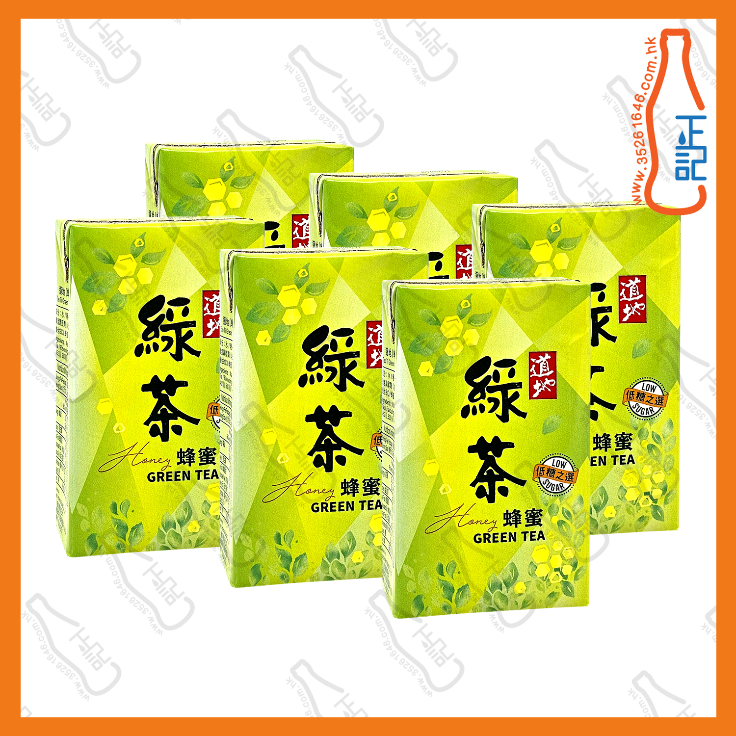 ==(紙包)道地蜂蜜綠茶 250ml x 6包 /排