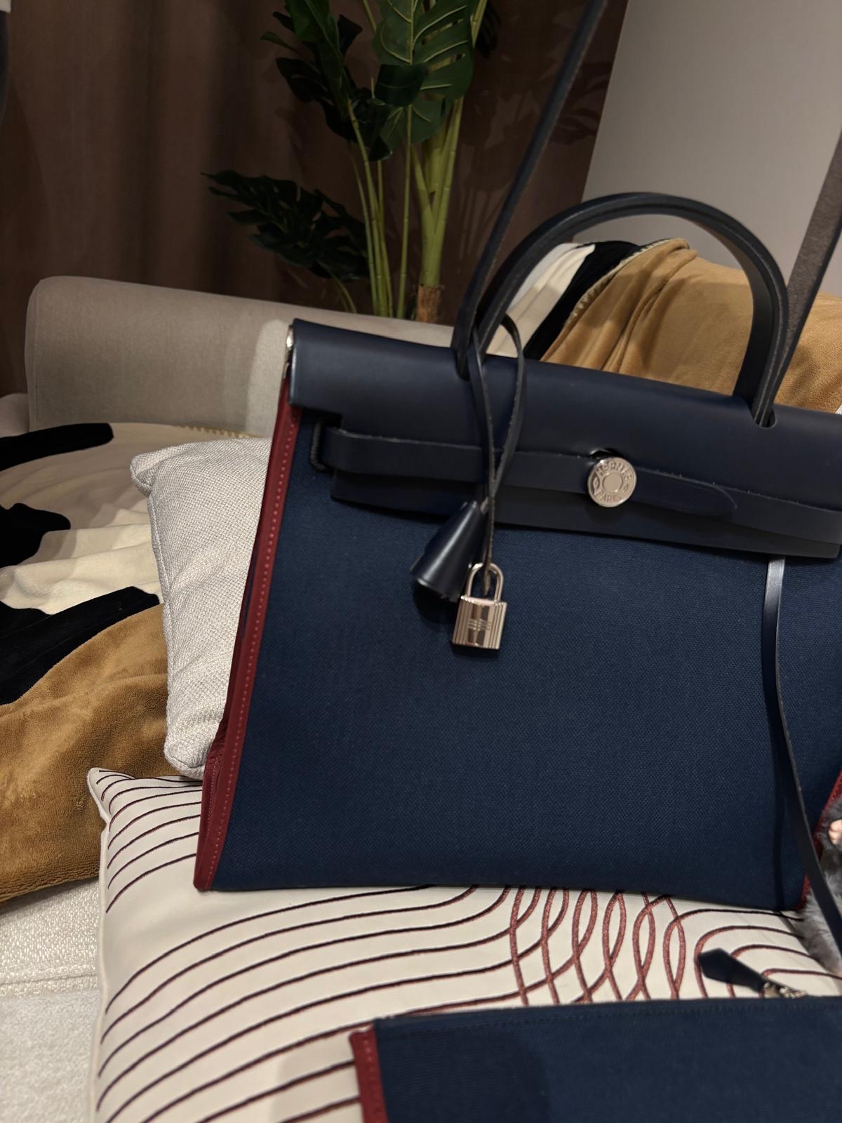 Hermes herbag 31,STAMP X 100%Authentic ,98%new  ✅KEY LOCK✅dust bag 