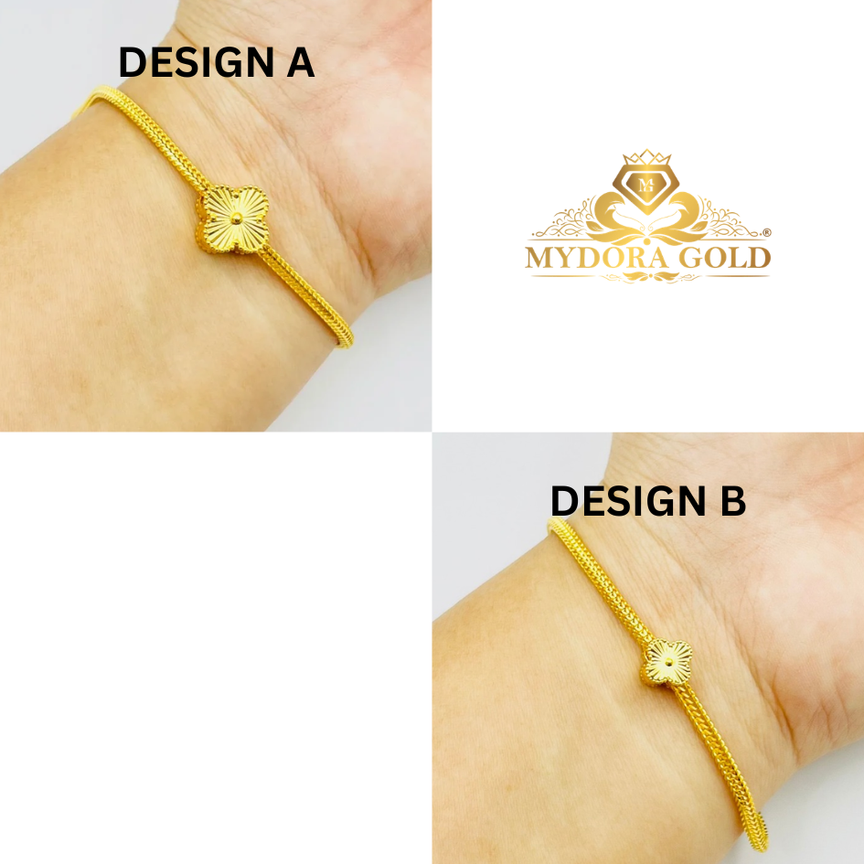 MYDORA Bead Clover Full Gold (5G) l EMAS 916/22K