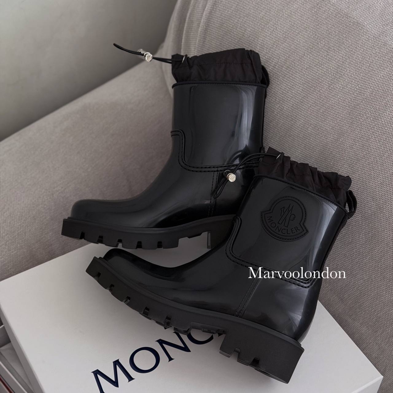 訂定雨靴迎接雨季🌧️優惠價‼️訂貨📮Moncler 令面可束繩雨靴 Size 36/37/38/39/40/41