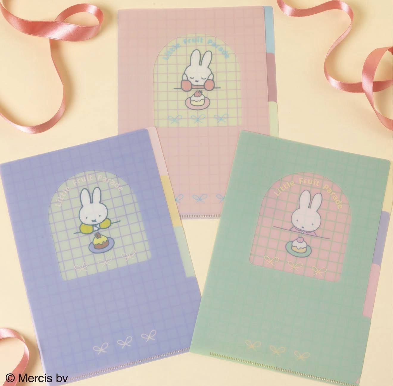 🐰Pre Order  - miffy 聯乘限定 Little Fruit Parade A5 Folder  ( 📦 大約 5月中到貨, 若遇到缺貨或其它因素貨期會延遲 ）