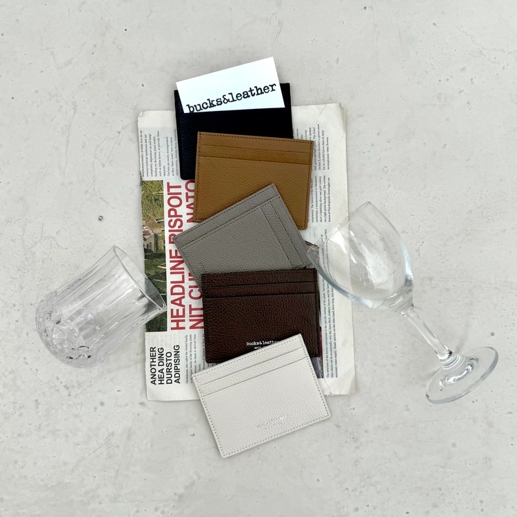 預訂_Slim Card Wallet By Bucks & leather