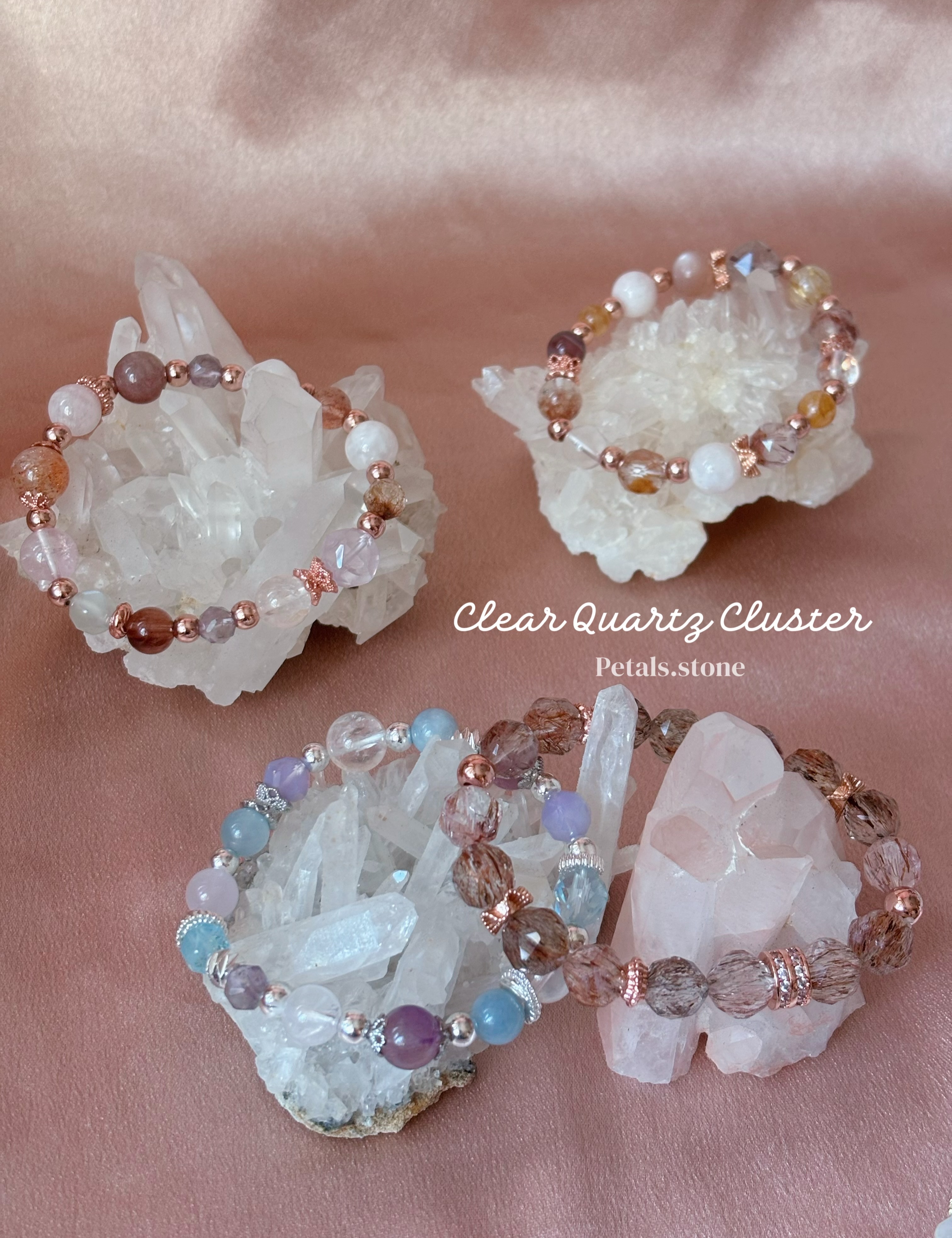 🤍Clear Quartz Cluster | 精緻白晶簇📎