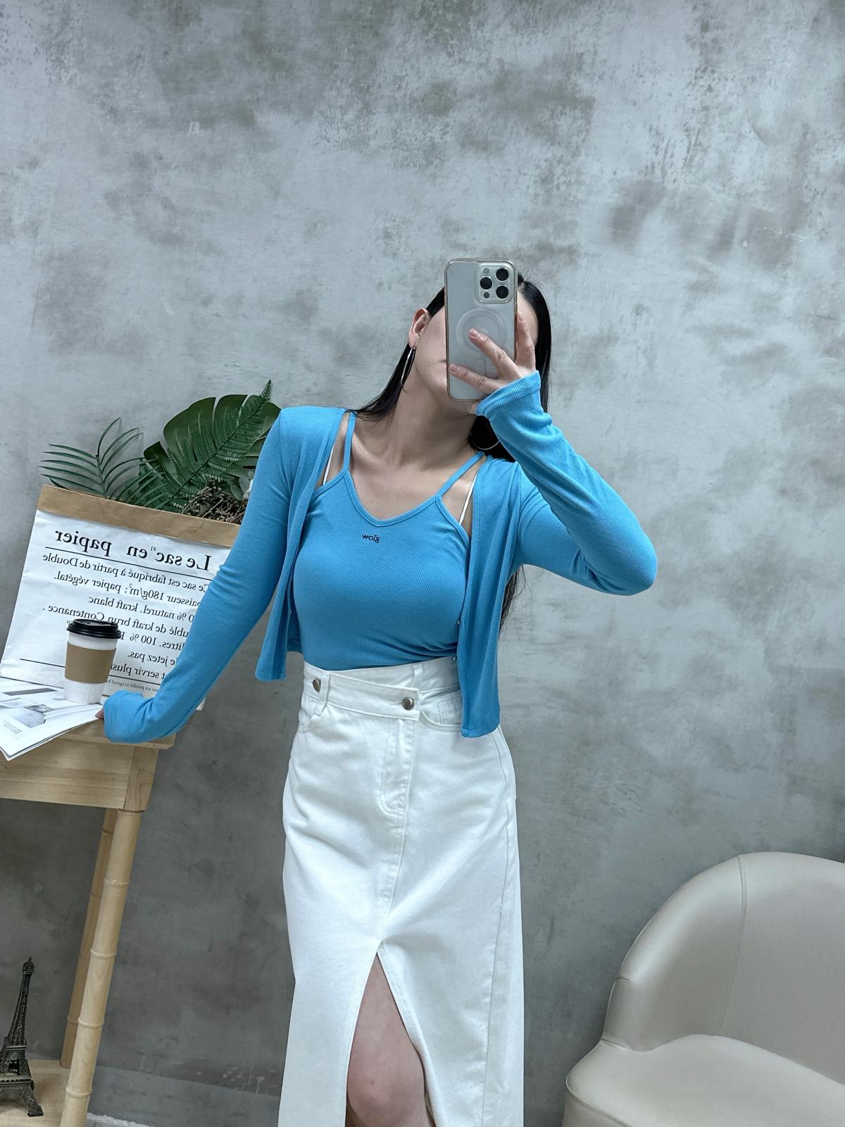 L15 V領背心+外套Set