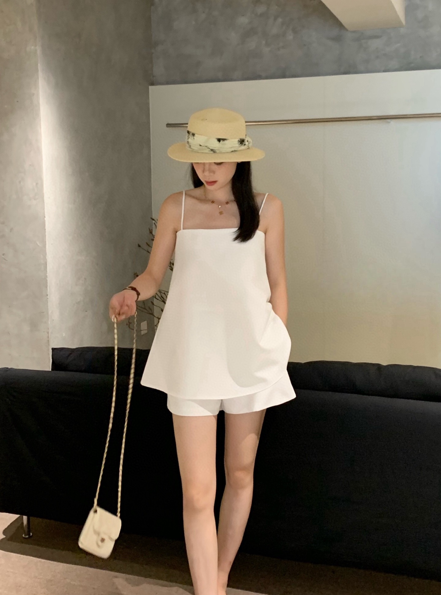 Maya Top + Short Sets 法式高级感吊带上衣+短裤套装 ( 2 Colours )