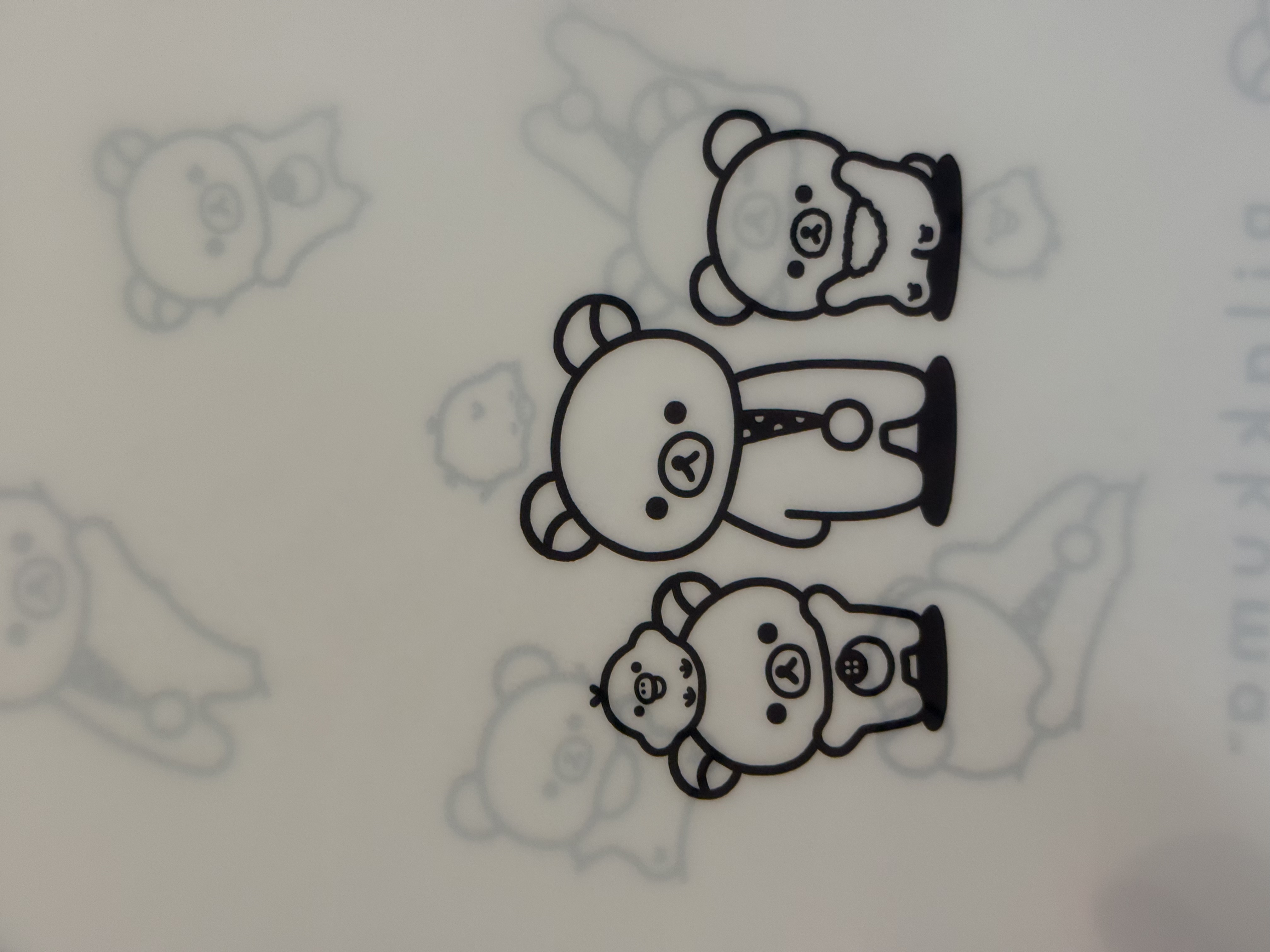 《現貨》全新Rilakkuma黑白造型A4 分格file